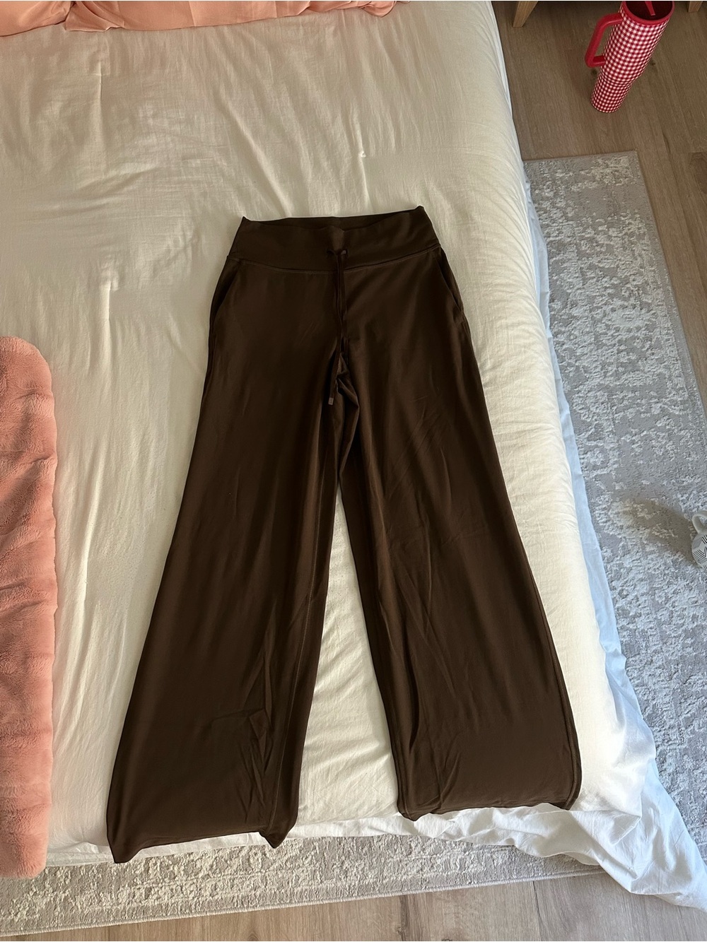 lululemon athletica Groove Wide-Leg Pull-On Pants- Walnut Crunch